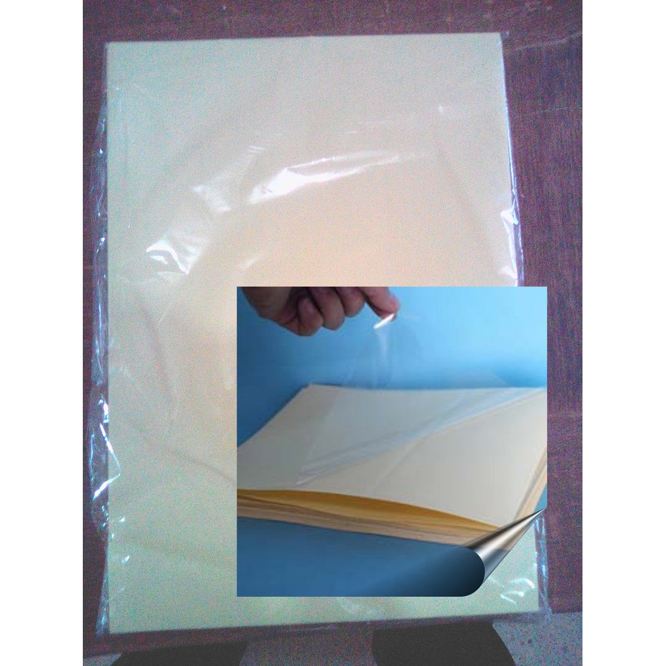 

PLASTIK PELAPIS LAMINASI UNTUK TAHAN AIR STICKER A4 - GLOSSY KERTAS HVS