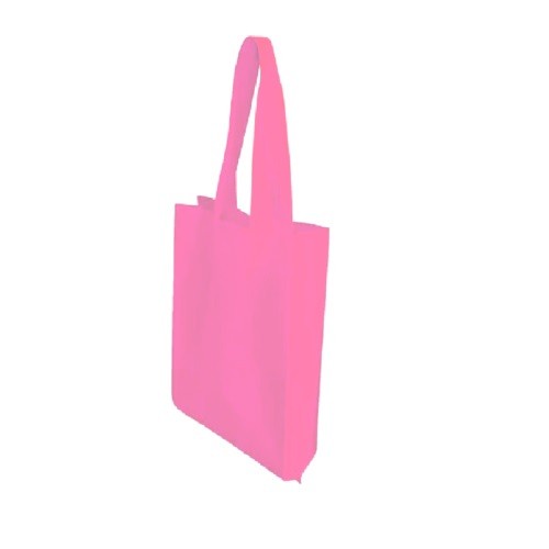 

PROMO [Uk 38x45 cm] Tas Jinjing Kain Spunbond Polos Lusin Goodie Tote Bag - Merah Muda