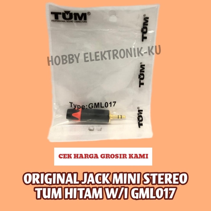 ORIGINAL TUM JACK MINI STEREO HITAM WARNA WARNI GML017