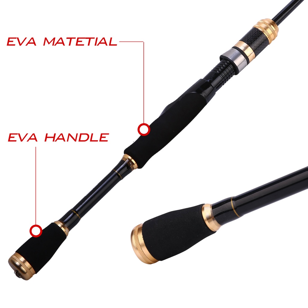 Sougayilang Joran Pancing 1.2M Fiber Karbon Spinning Fishing Rod For Air Asin Fishing Rod Udang Fishing Rod