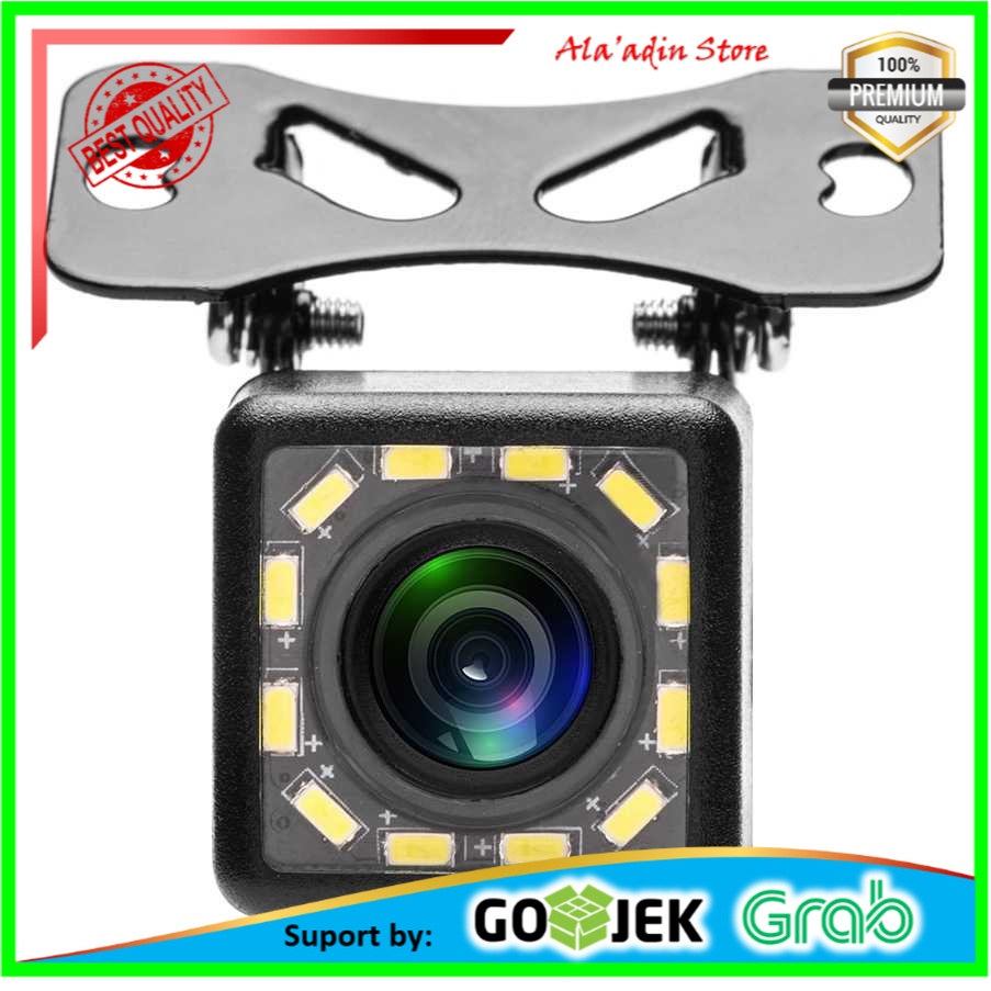 Kamera Belakang Mundur Parkir Mobil THREECAR 12 LED Camera Mundur Mobil Car Rearview Nightvision - S12