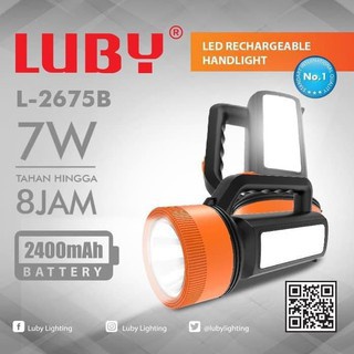 LUBY LAMPU EMERGENCY SENTER LED SUPER TERANG 2IN1 2675B 7 WATT 24 SMD KUAT 8 JAM 500 METER