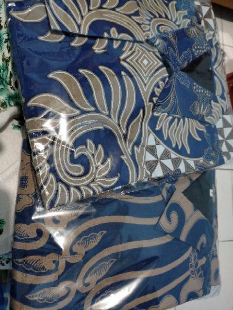 Batik Solo Mahogra Dongker Kemeja Pria Full Furing Katun Sragenan