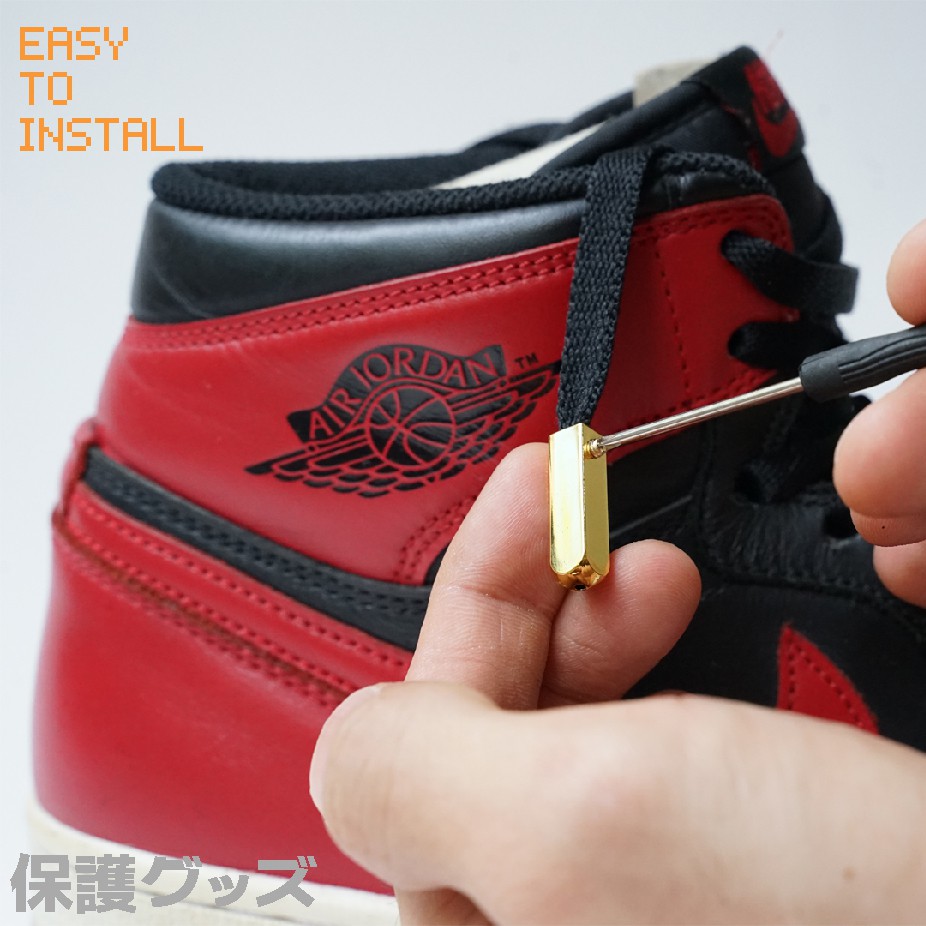 Hogo Removable Shoelace Aglets Block Metal Tips Ujung Tip Tali Sepatu