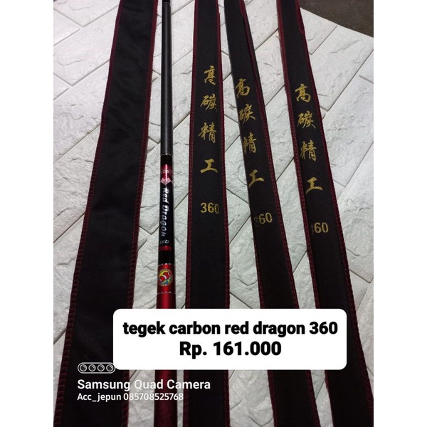 TEGEK CARBON RED DRAGON 360 MURAH