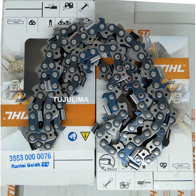 Rantai Chain Saw STIHL 22Inch / 55cm BELAH ORIGINAL (3653-000-0076)