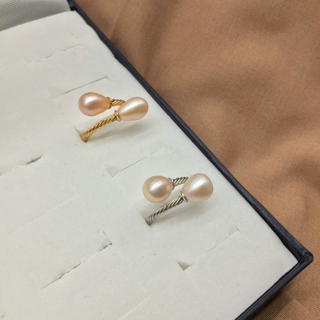 Cincin Cantik Mutiara Air Tawar, Asli, Ori, jual Batu Alam, Lombok Pearl, Kado Ultah istri - 5