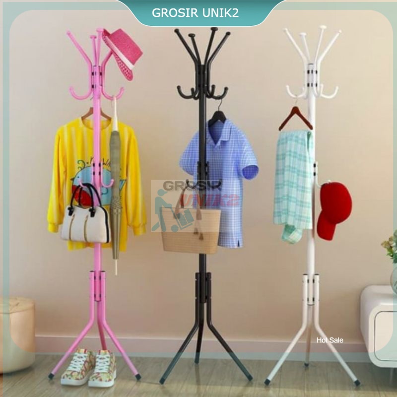 Stand hanger / Bag Hanger Gantungan Baju Tas Topi Jaket Serbaguna