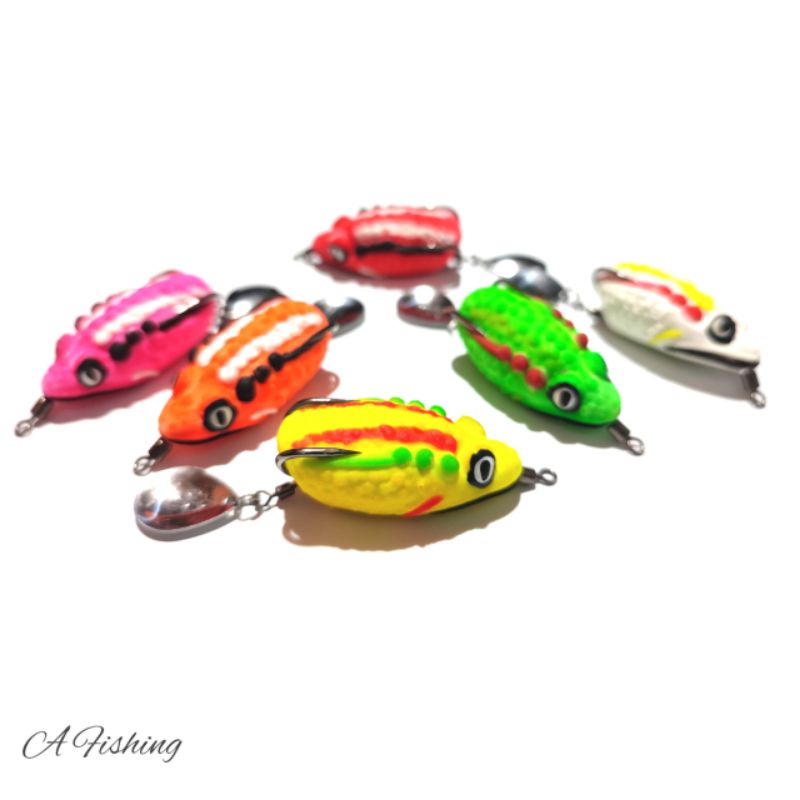 SOFT FROG 3D GALAXY LURE 4CM I UMPAN CASTING IKAN GABUS DAN TOMAN I SNAKEHEAD