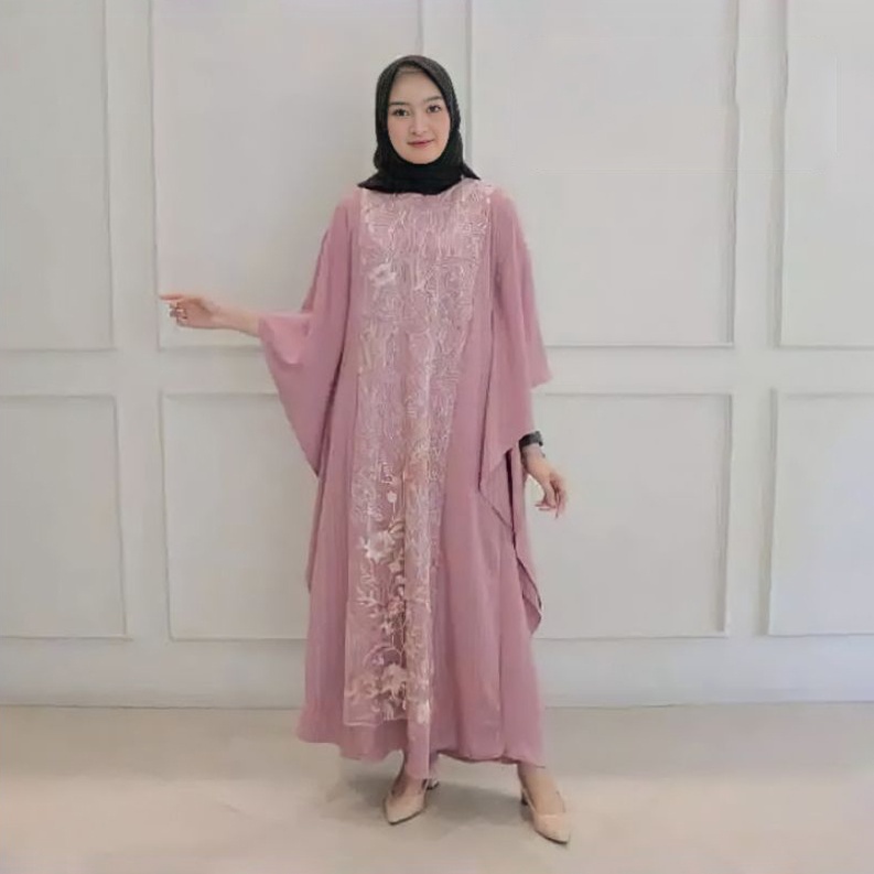 Khadj Hijab - Dress Gamis Muslim Mix Brukat Deanova-7