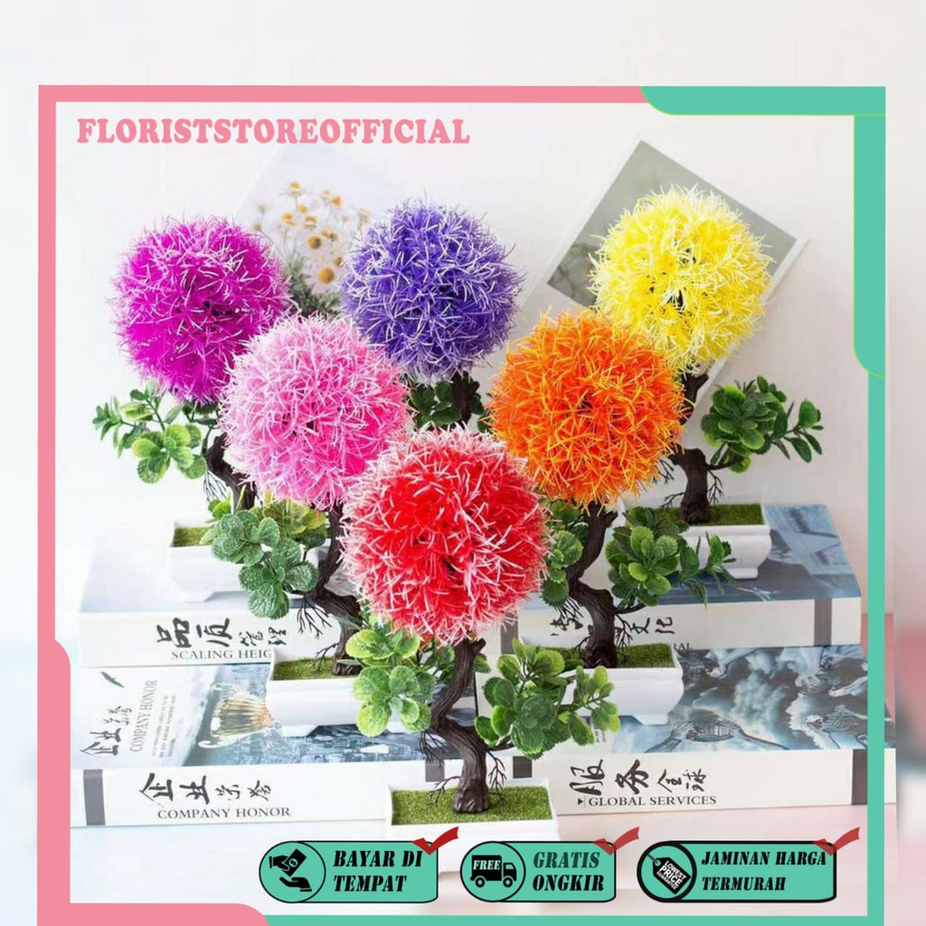 COD BUNGA BONSAI BUNGA PLASTIK BUNGA ARTIFISIAL BUNGA PAJANGAN IMITASI TANAMAN HIAS PLASTIK BP8818