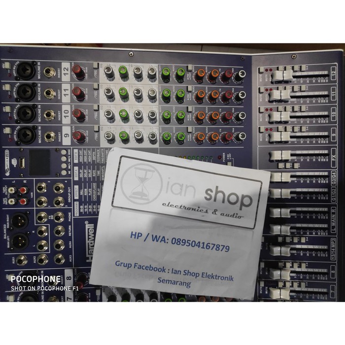 Mixer Audio Hardwell MR12 12 Channel Aux 4 Grup 4 Efek Alesis