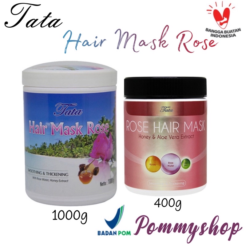 Tata Hair Mask Rose / Masker Rambut 1000gr