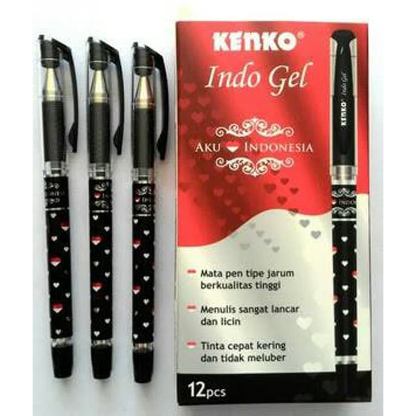 

Pulpen Gel Kenko Indo Gel / 0.5 mm (12pcs)