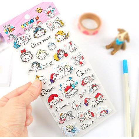 

Unik Princess - Disney Tsum Tsum Timbul Busa Sticker Stiker Deco Terbatas