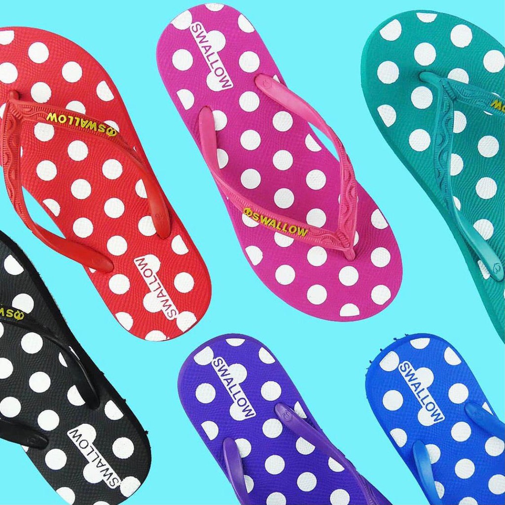 Grosir Sandal Jepit Swallow Polkadot Grosir