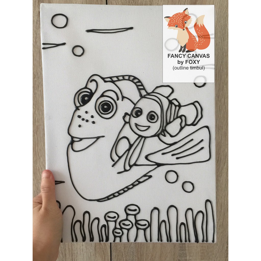 

UPDATE STOCK KANVAS LUKIS ANAK OUTLINE TIMBUL GAMBAR - NIMO PERALATAN MELUKIS ANAK