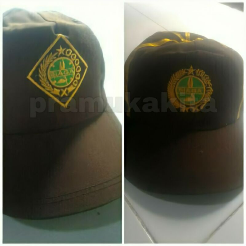 (SIAP DIKIRIM)Topi pramuka siaga putra /topi siaga putri /topi pramuka bordir(50gram)
