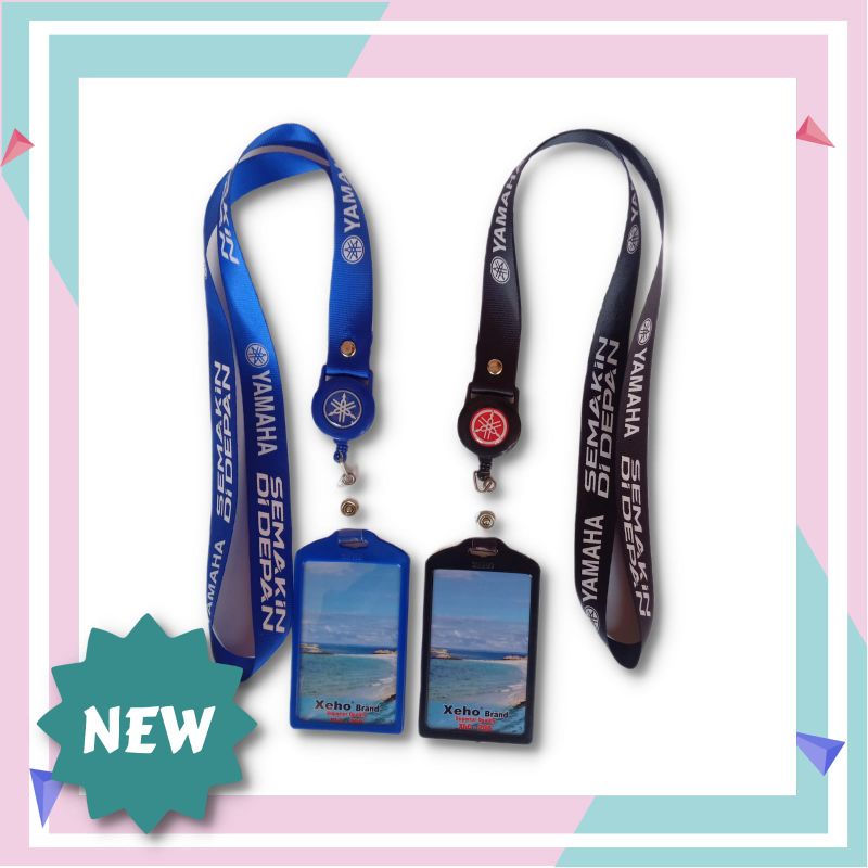 

Tali Lanyard Yoyo Gantung Logo Yamaha Gantungan Kartu Pengenal Name Tag