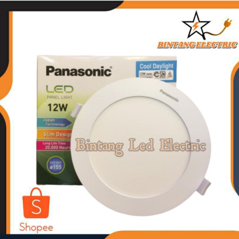 Downlight Panasonic 12w 12watt Panel Bulat Nnp735563 Rd Led Panel G3 