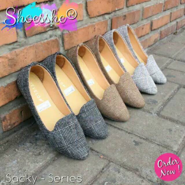 SEPATU FLAT WANITS Sacky series