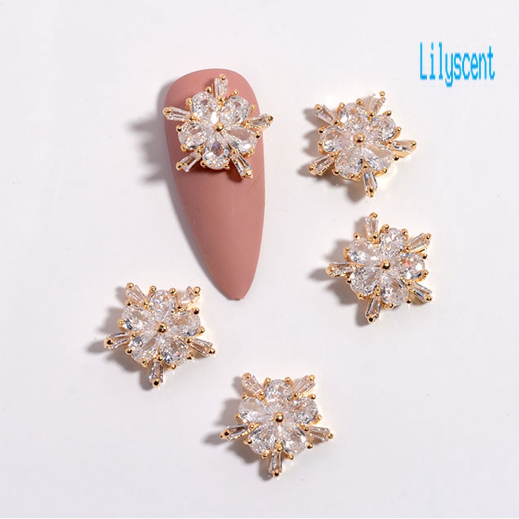 Ornamen Stud Kubik Zirkonia Multi Gaya Untuk Dekorasi Nail Art