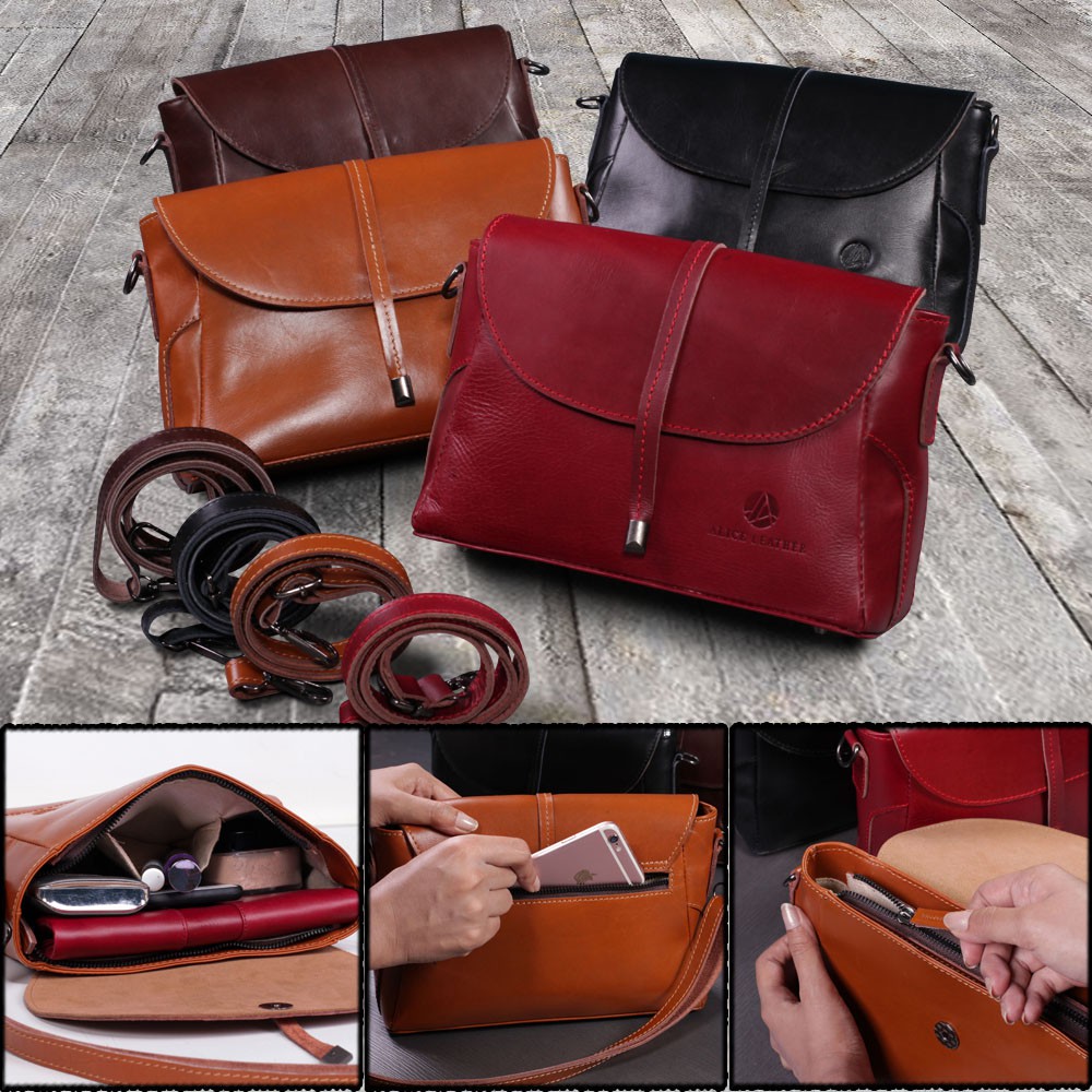SLING BAG WANITA ALICE LEATHER / AL05
