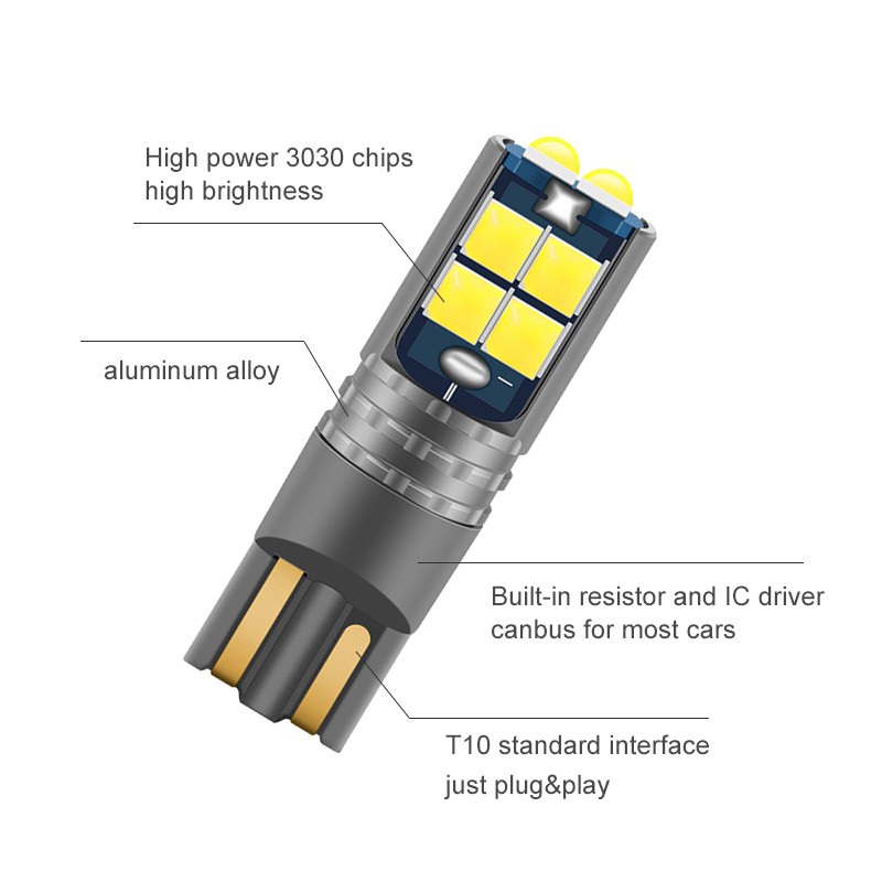 1 PC Super Terang T10 LED W5W WY5W 501 168 LED Mobil Kubah Membaca Lampu Auto Marker Lampu Wedge Clearance Lampu