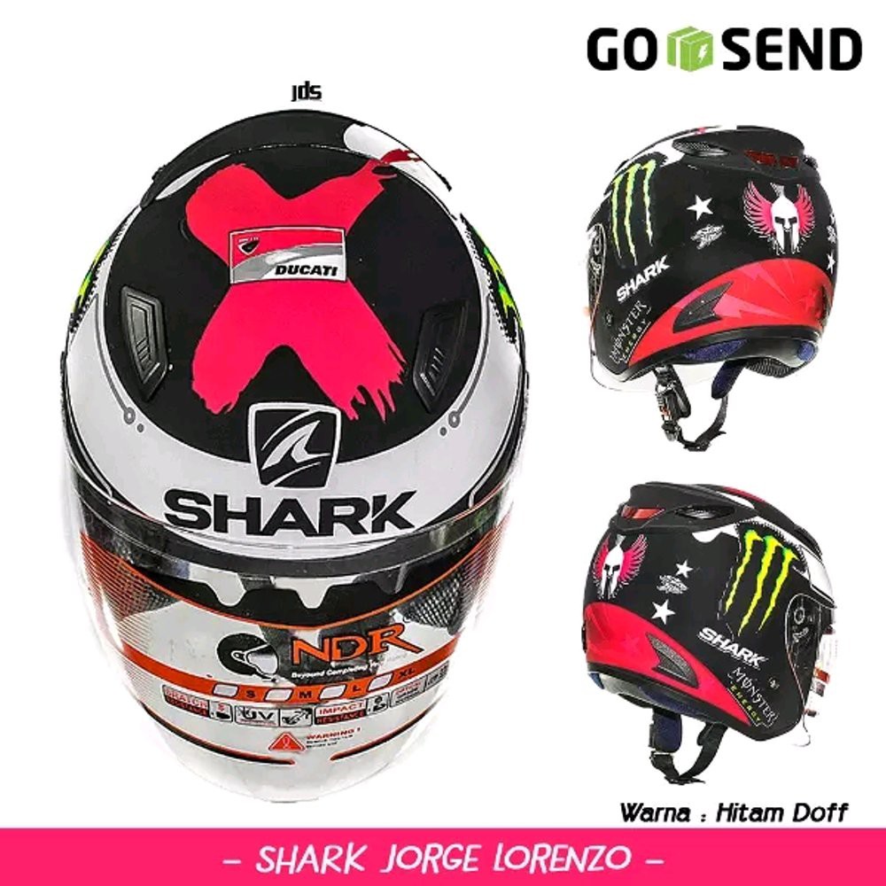 Helm Shark Lorenzo Moto Gp Limited
