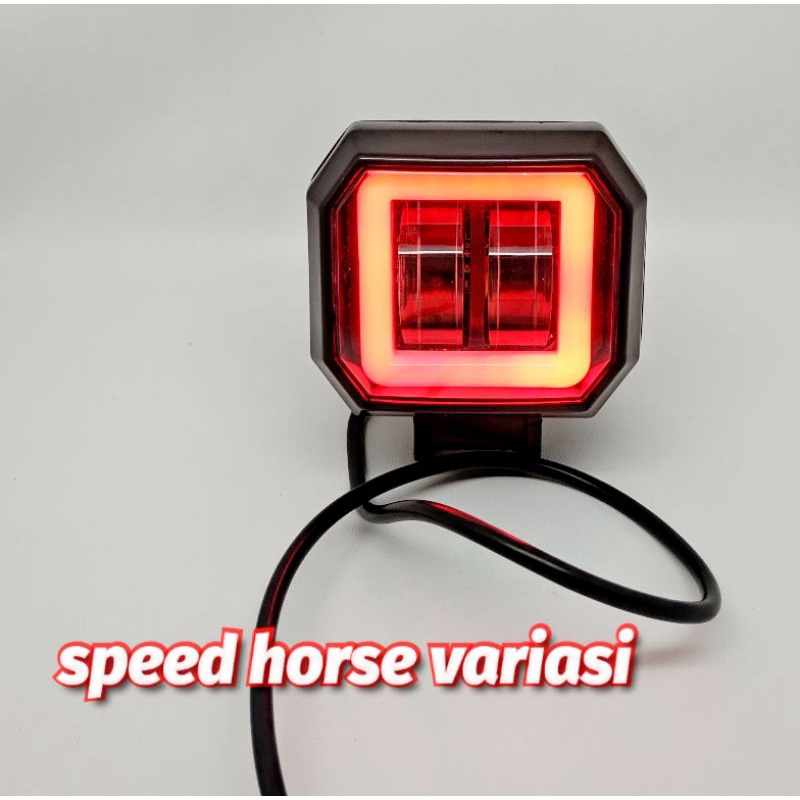 Lampu tembak sorot Led CWL 2mata Lensa 4D CREE Angle Eyes