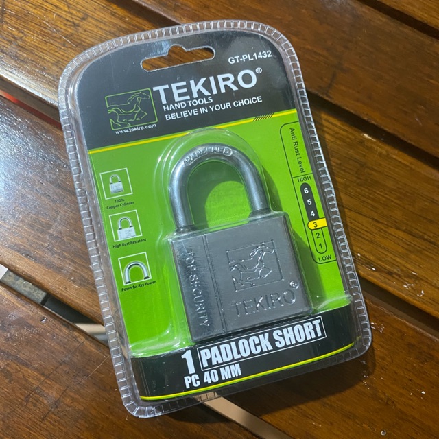 Gembok Tekiro 40mm Short Original