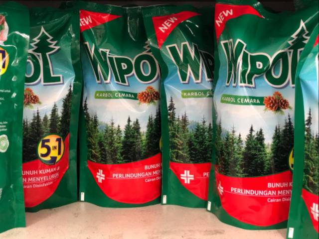 Wipol / Desinfektan / 750ml botol , 780ml sachet ,450ml botol