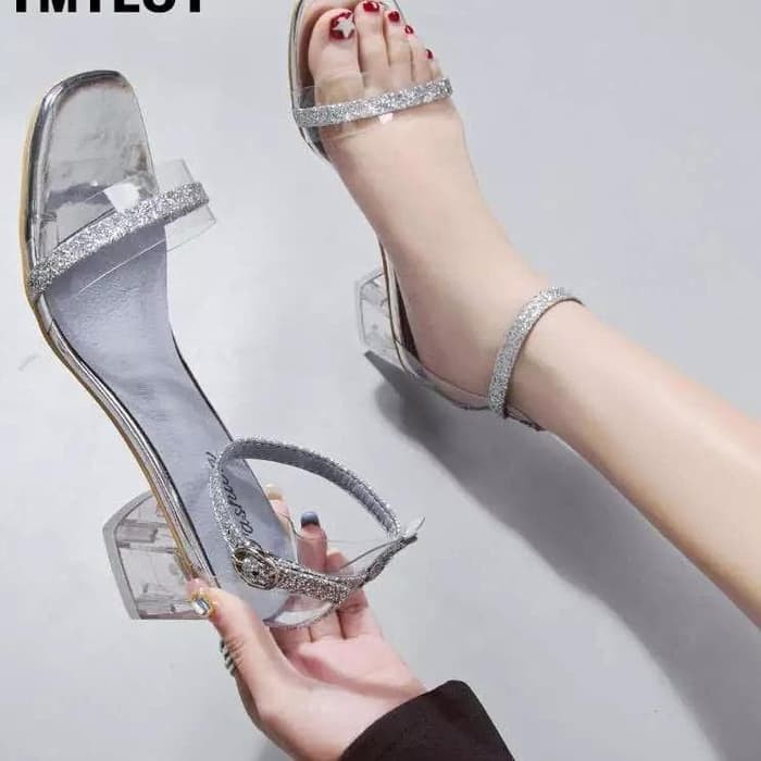 Cerelia / Hells Wanita - Sepatu Hells - Haigh Hells - Murah Bange JC627 Hak Tahu / Heels Mika Glita