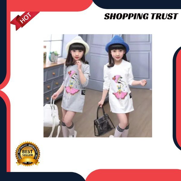 Kids Girl dress RO Dress anak perempuan babyterry FG