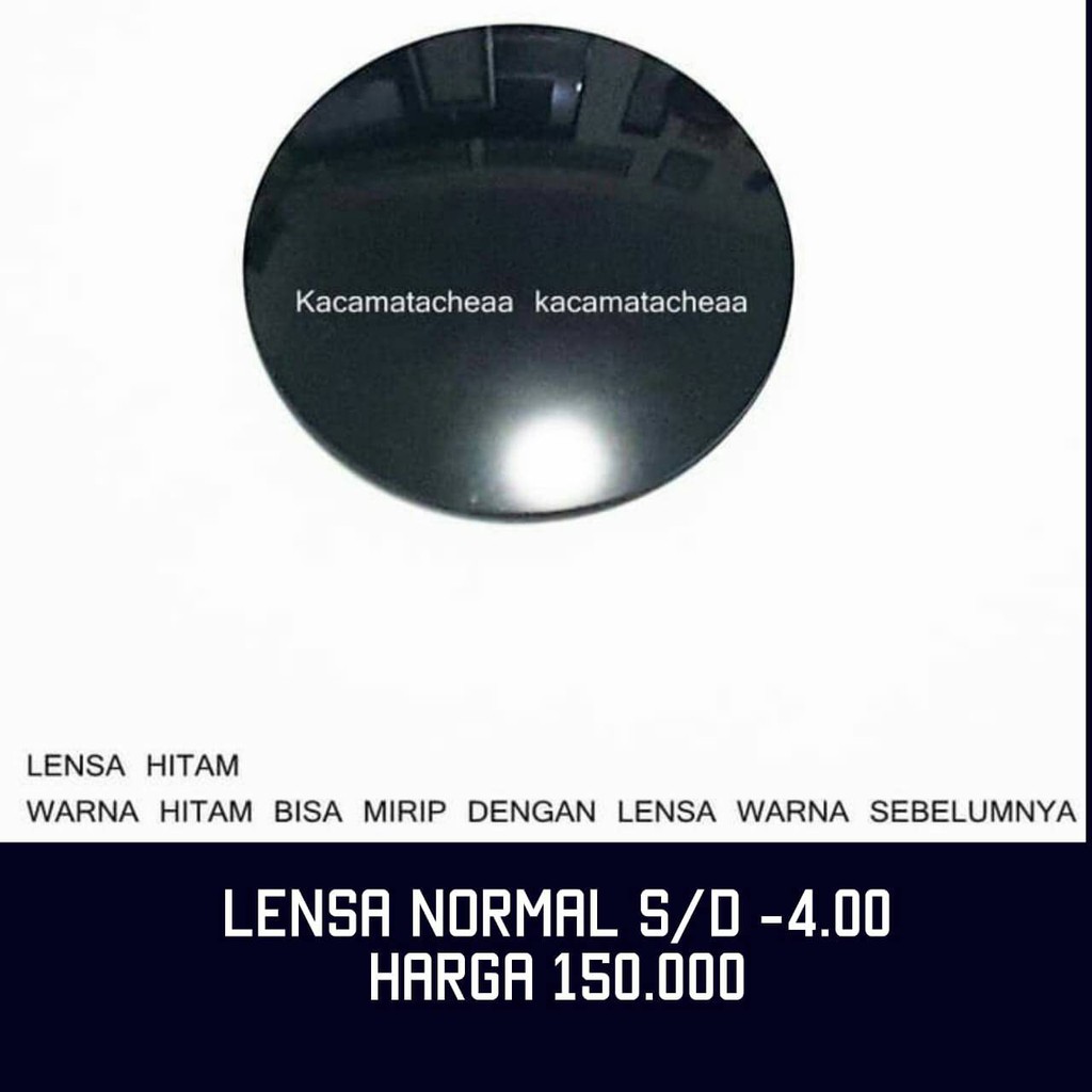 LENSA KACAMATA HITAM MINUS