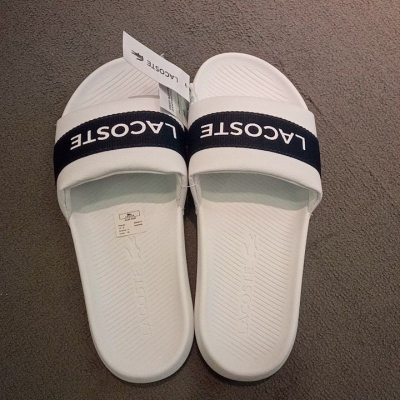 lacoste white sandals