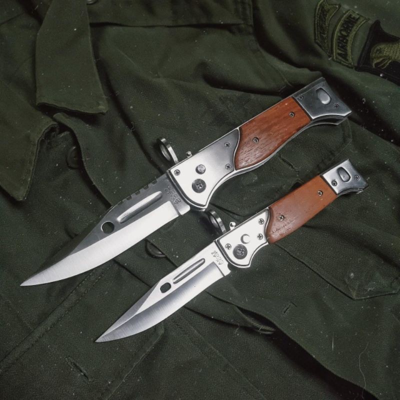 PISAU LIPAT AK47 UNTUK OUTDOOR / SURVIVAL / CAMPING (Size Kecil)