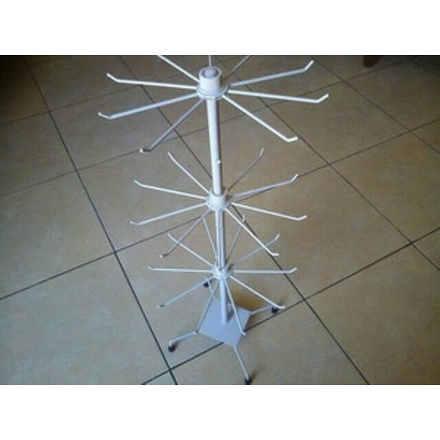 rak gantungan display matahari 3 susun hiasan aksesoris hp kalung