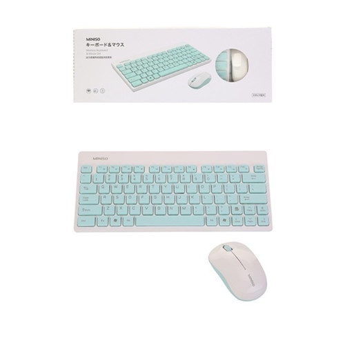 MINISO Keyboard Mouse Combo Set Multimedia Wireless Keyboard Bundle