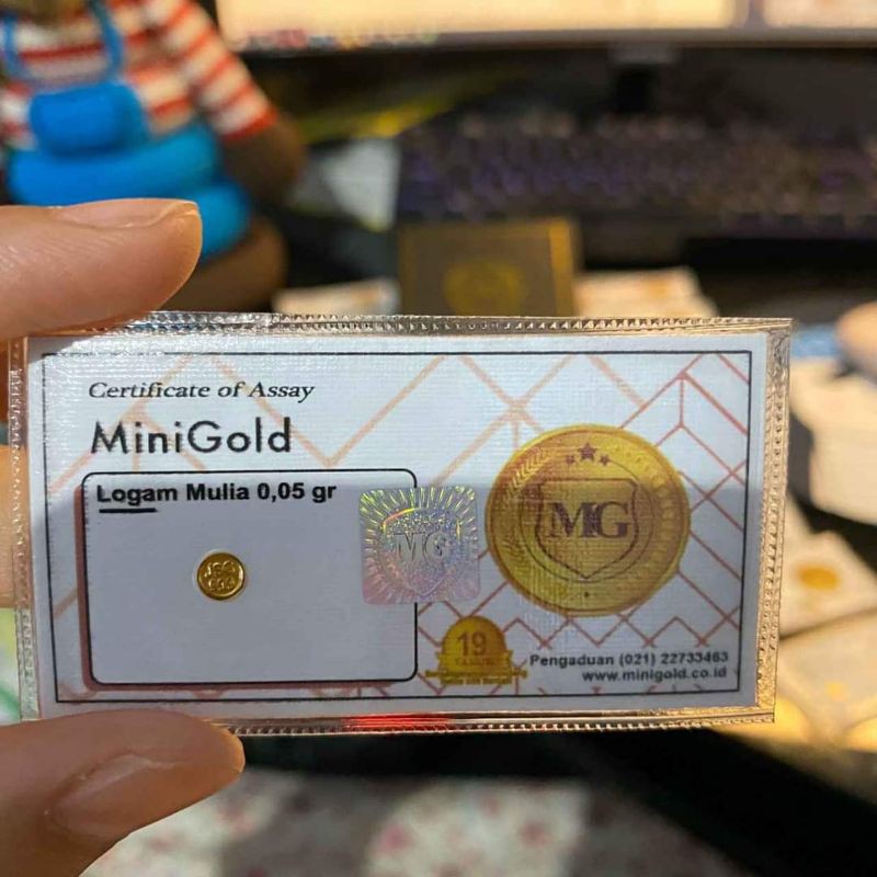 MINIGOLD 0,05 Gram Emas 24karat