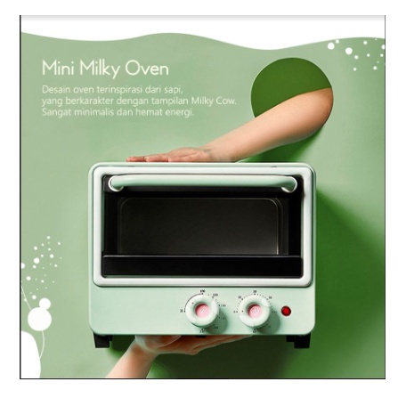 Oven Listrik Mini Milky Flife OV-10H By Powered GREE INDONESIA