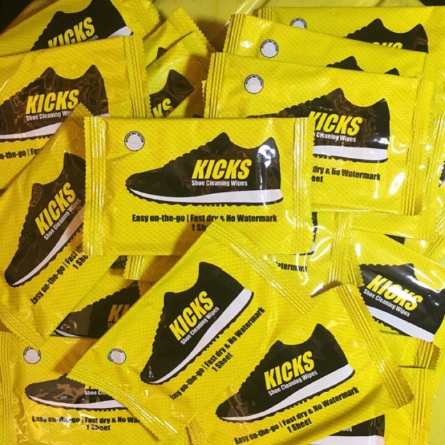 PROMO - KICKS WIPES 12 PCS TISSUE PEMBERSIH SEPATU MIRIP CREP WIPES