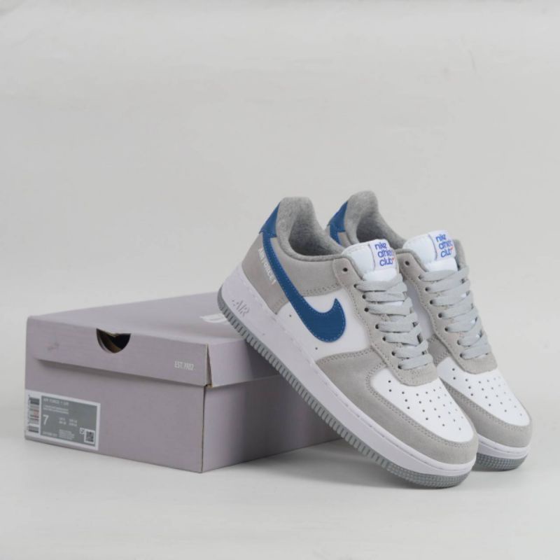 Nike Air Force 1 Athlentic Club Grey white Blue Grade Original