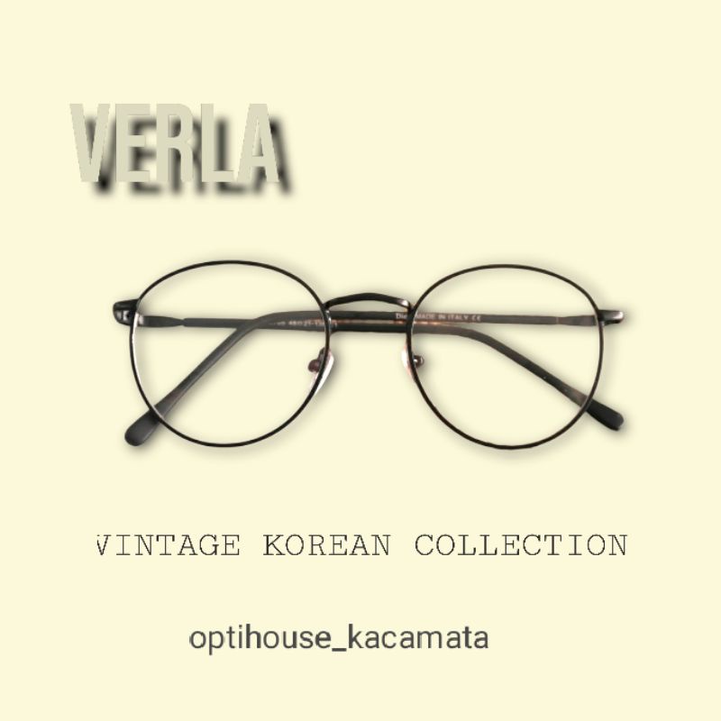 Frame kacamata bulat korean model Verla OPH 9765