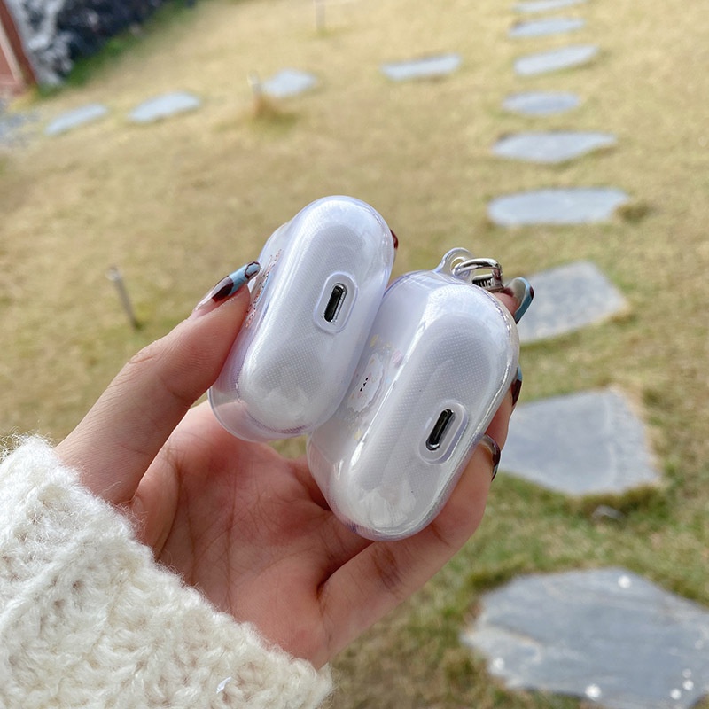 Casing Earphone Kartun Kompatibel Untuk Airpods1/2Sarung Pelindung Earphone Nirkabel Kompatibel Untuk Airpods Pro Air Pods3Model Baru Cover