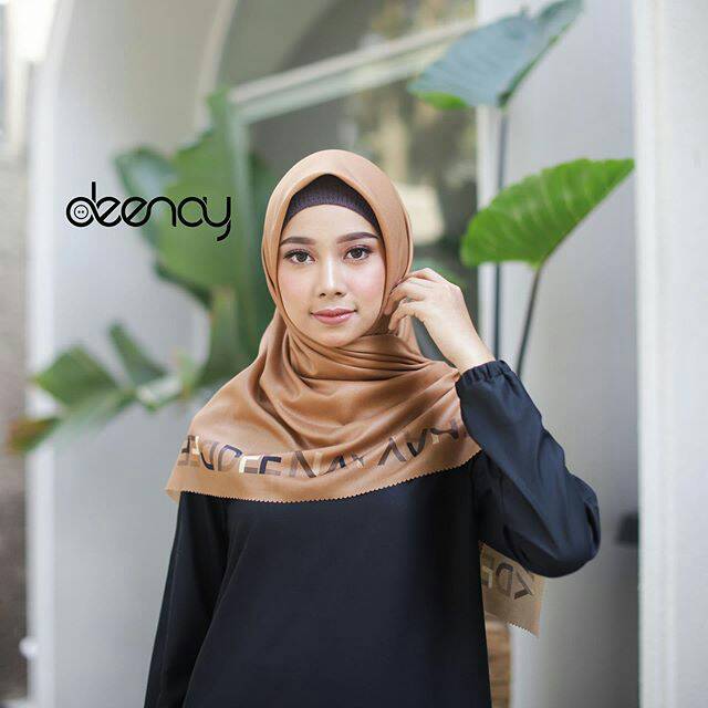 "DIARA SERIES MOCHA" HIJAB BORDER BY DEENAY