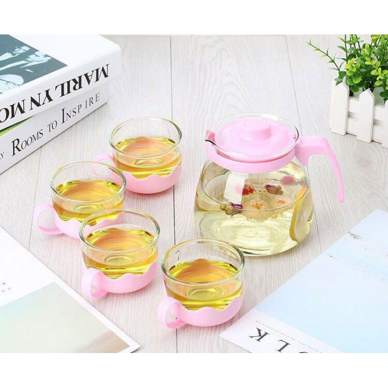 Jual Teapot Kaca 5pcs Shopee Indonesia 7754