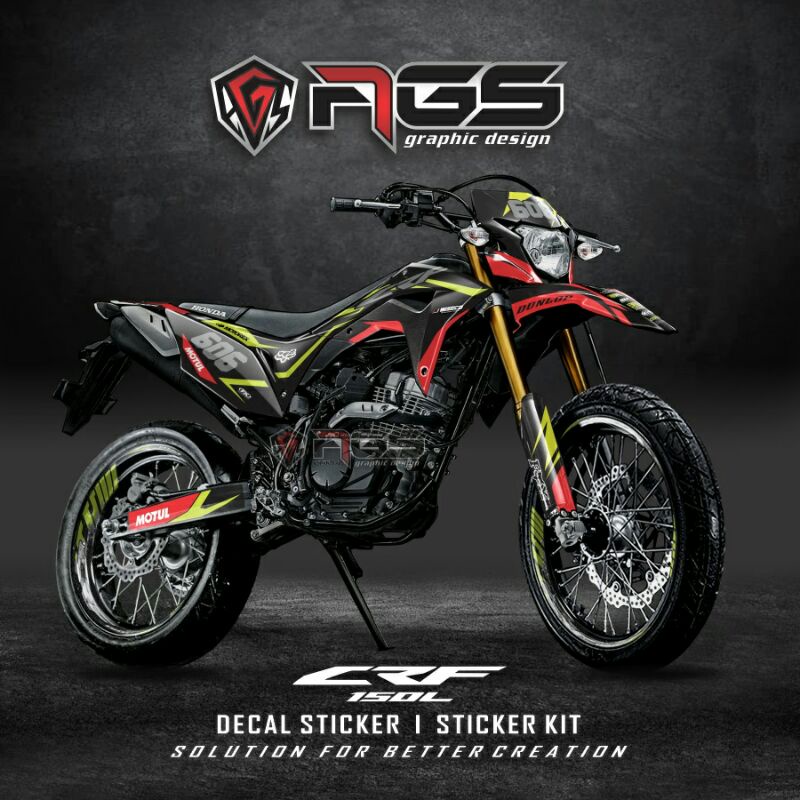 Decal Sticker CRF 150L / CRF 150 L / Dekal Full Body CRF / Decal CRF Motorex/ Decal AGS GRAPHIC