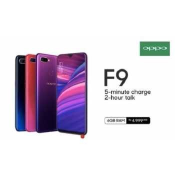 NEW Oppo F9 RAM 6GB Internal 64GB (6/64) Garansi Resmi 1 Tahun