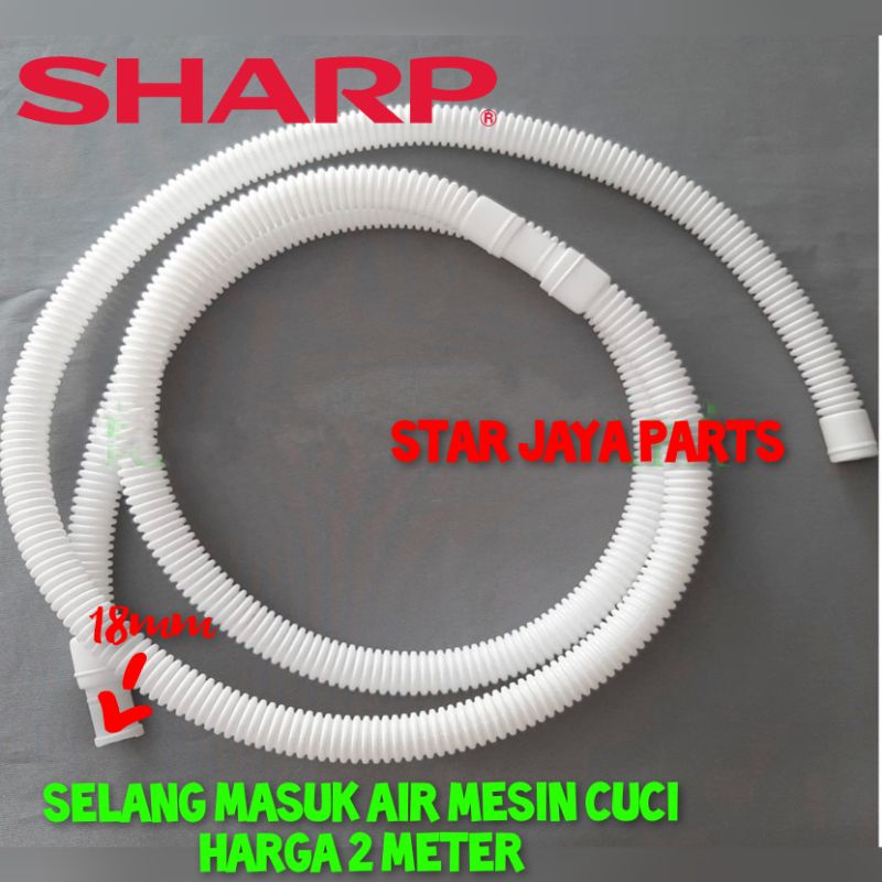 [SHARP 2METER]Selang masukkan air mesin cuci SHARP 2 tabung